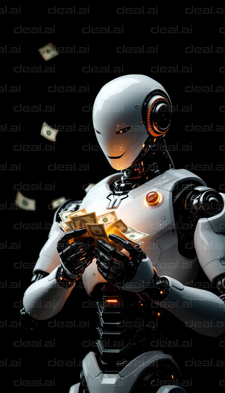 Robot Counting Money