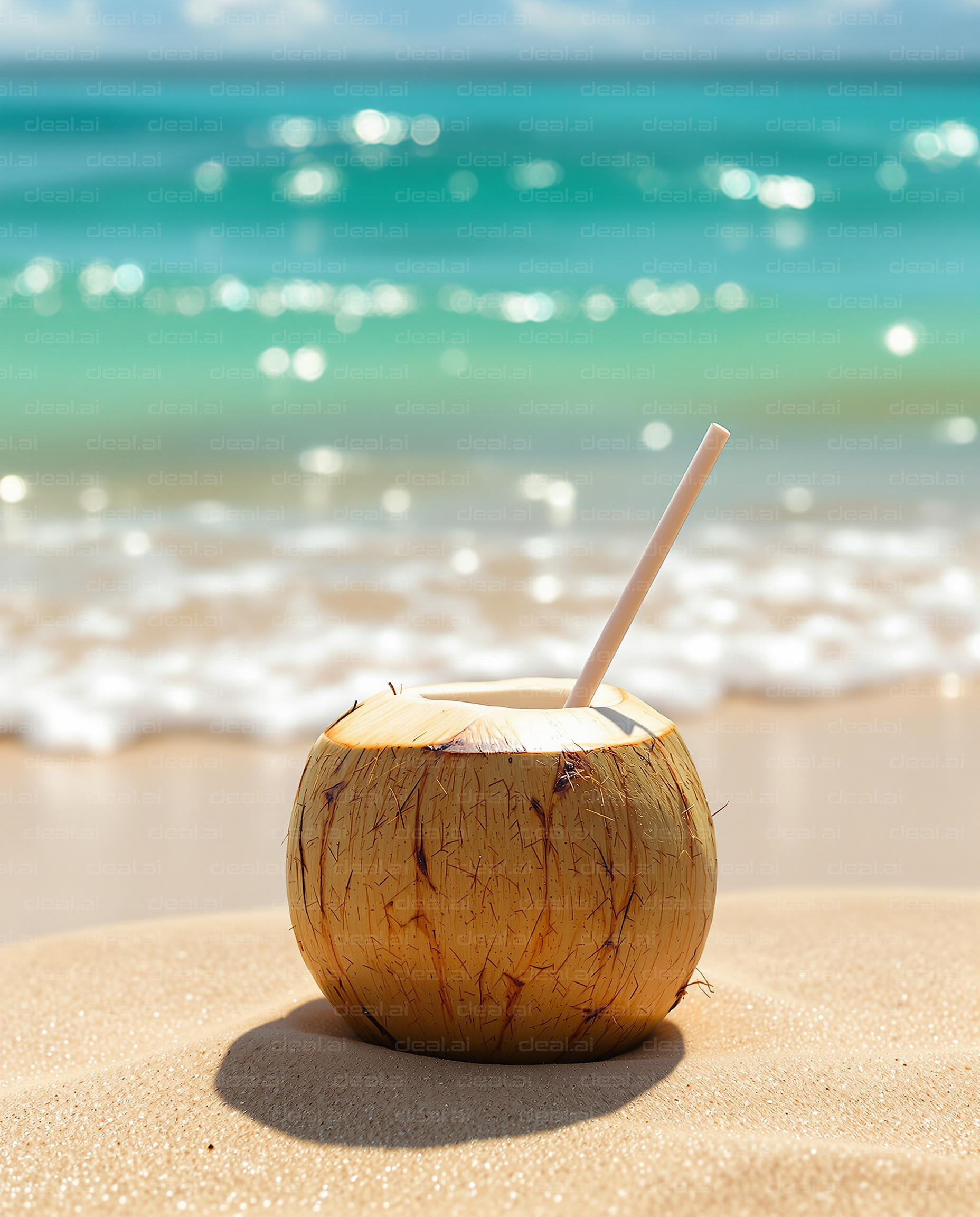 "Beachside Coconut Refreshment"