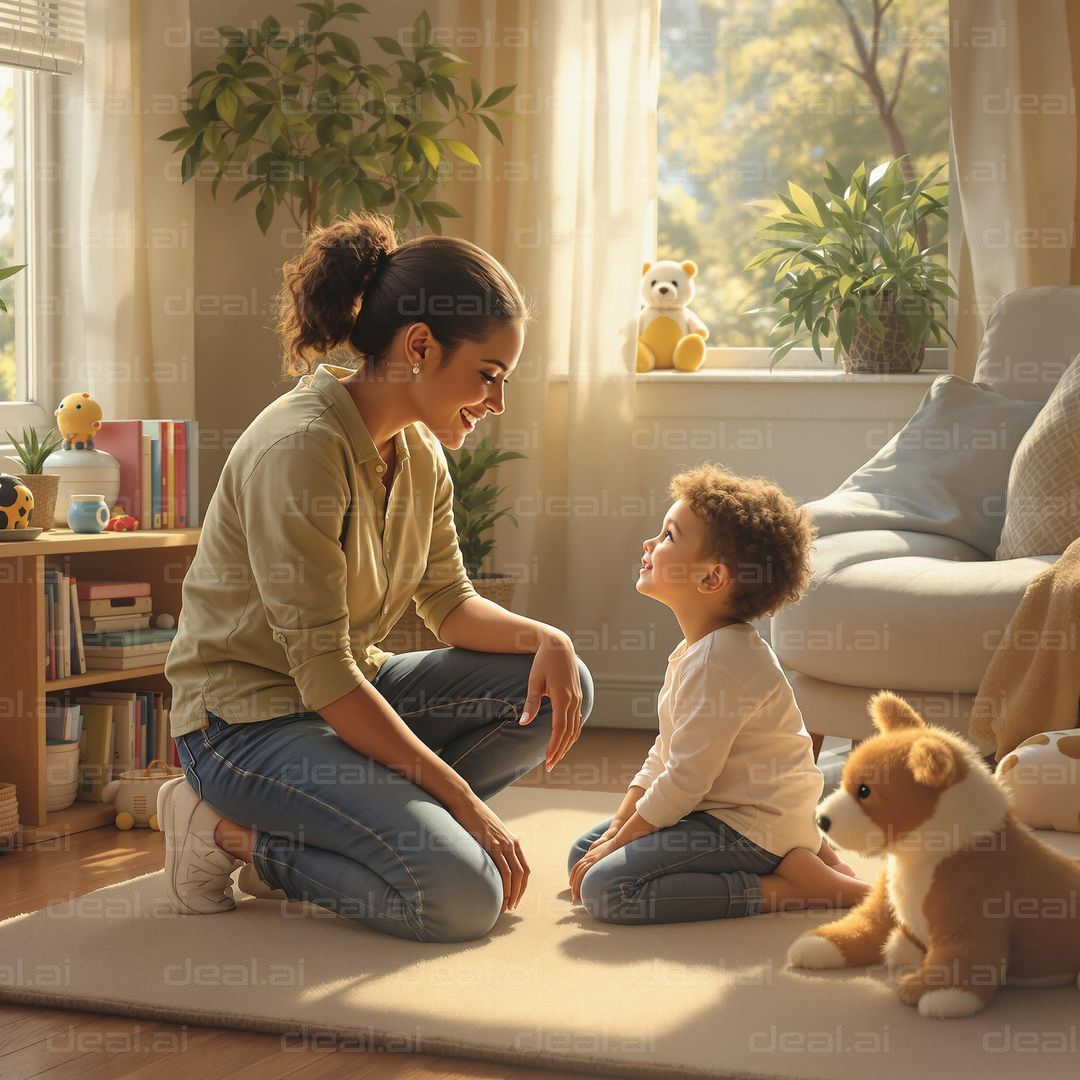 Mother and Child in Warm Light