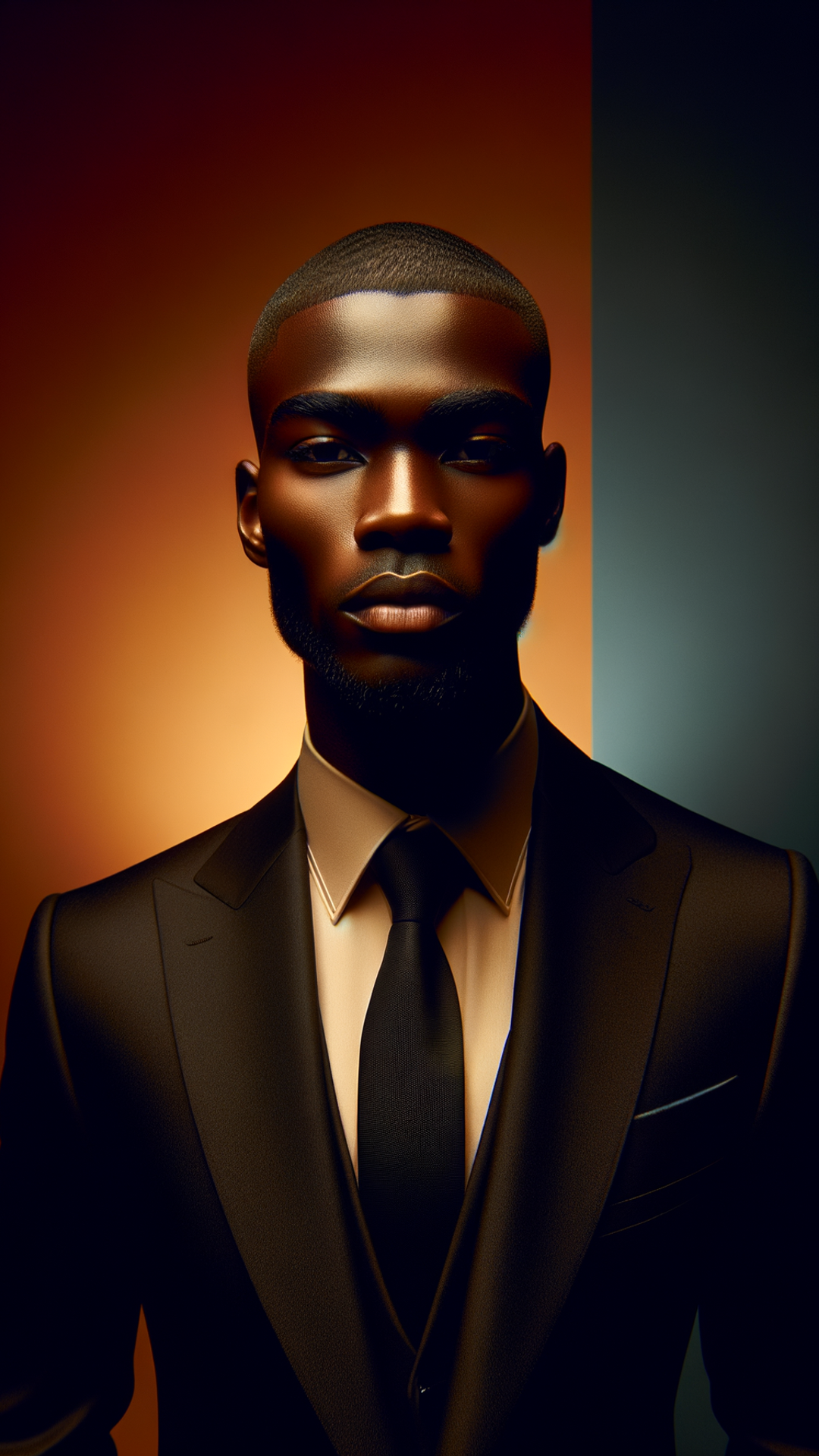 Sharp Dressed Man in Focused Lighting