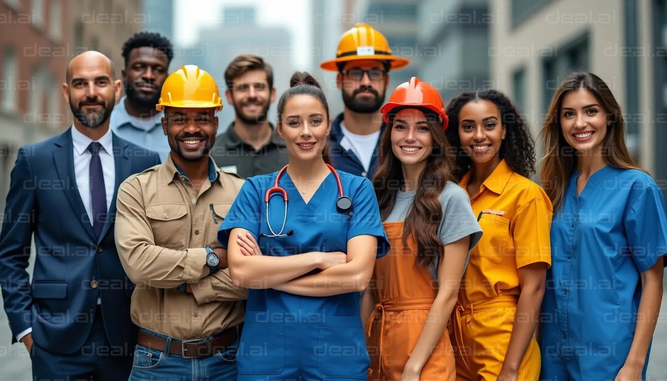 Diverse Workforce Team Portrait