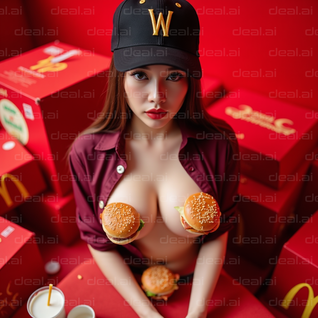 "Unexpected Burger Presentation"