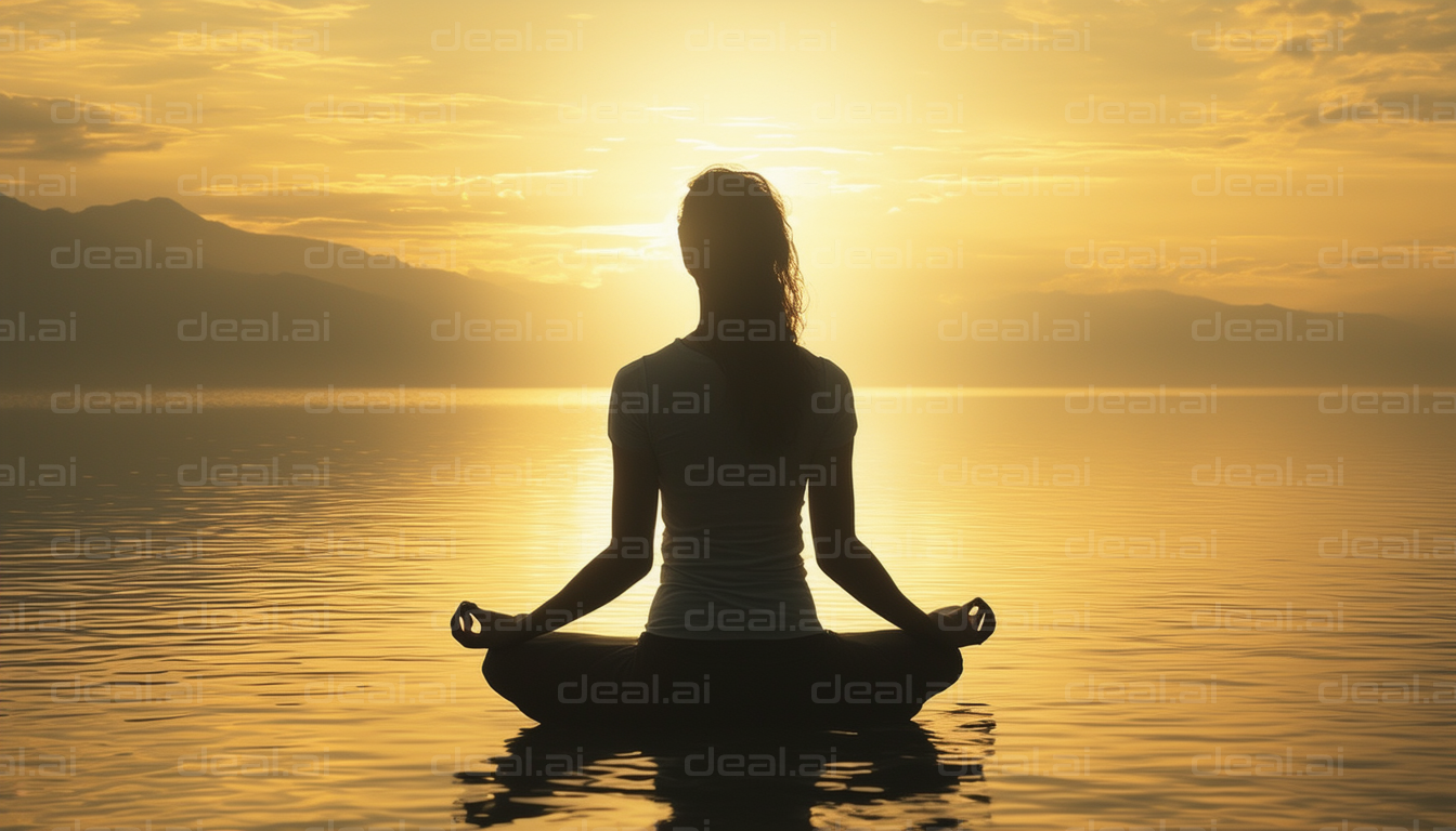 Sunset Meditation by the Water