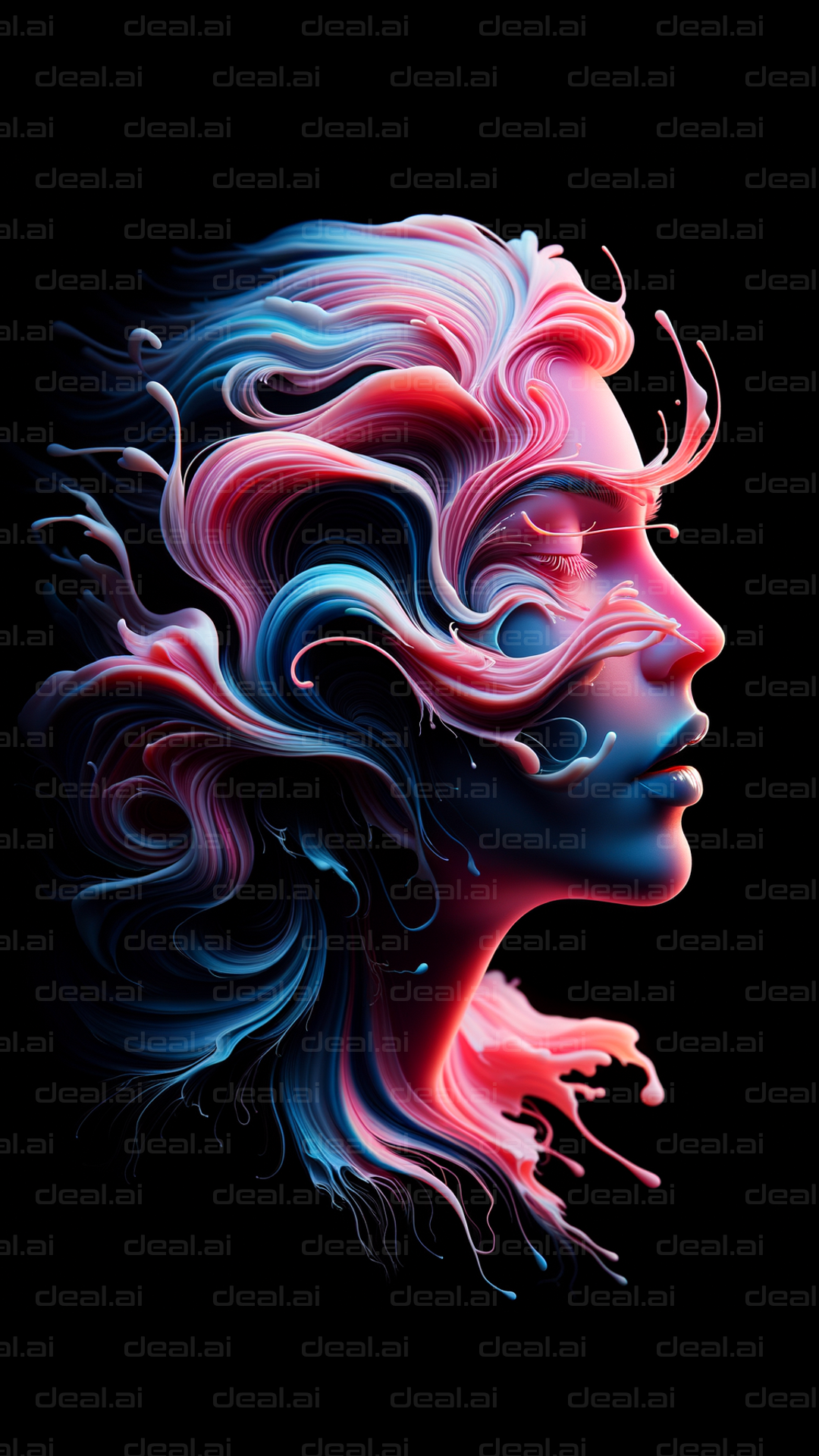 "Whimsical Waves of Colorful Elegance"