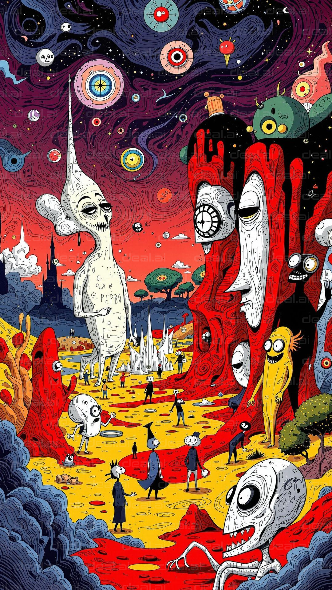 Surreal Cosmic Wonderland
