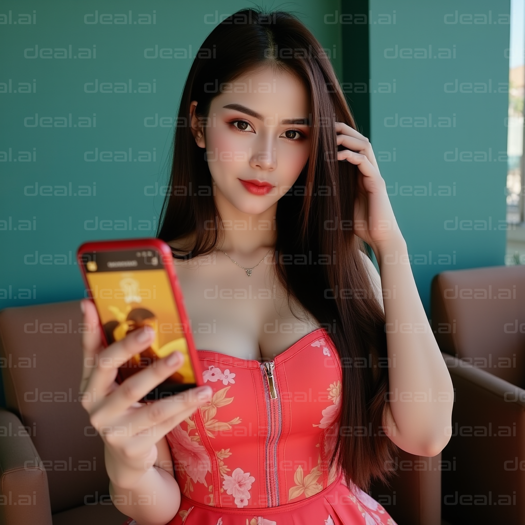 "Stylish Selfie Moment"