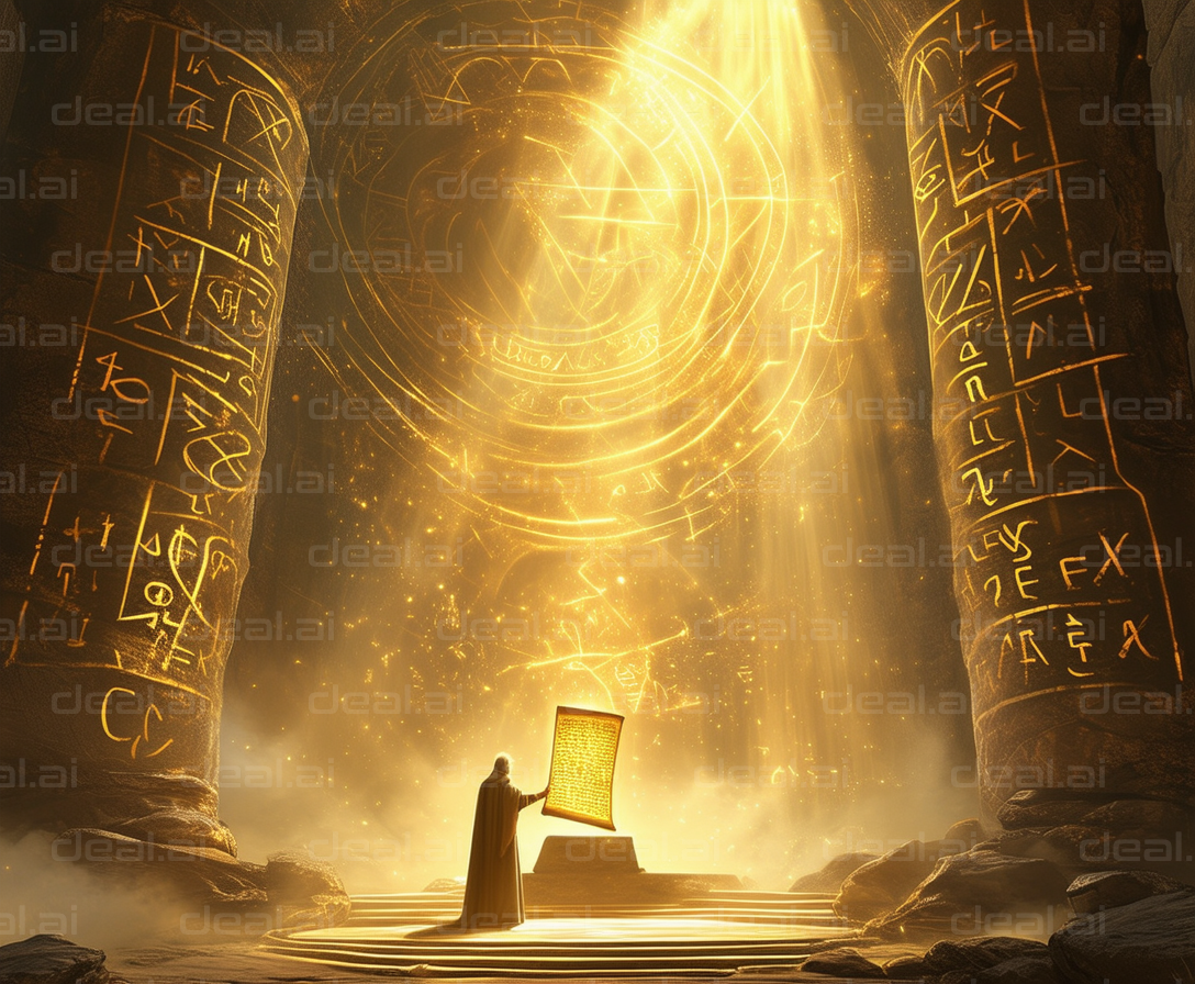 Mystic Revelation in Ancient Temple