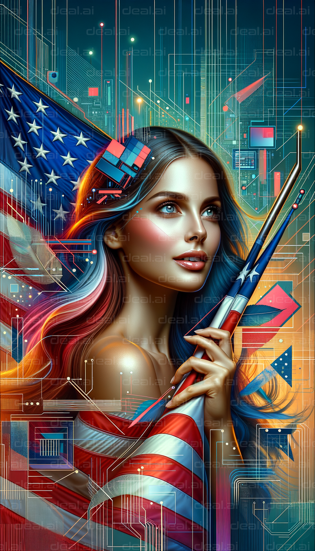 "Patriotic Tech Beauty"