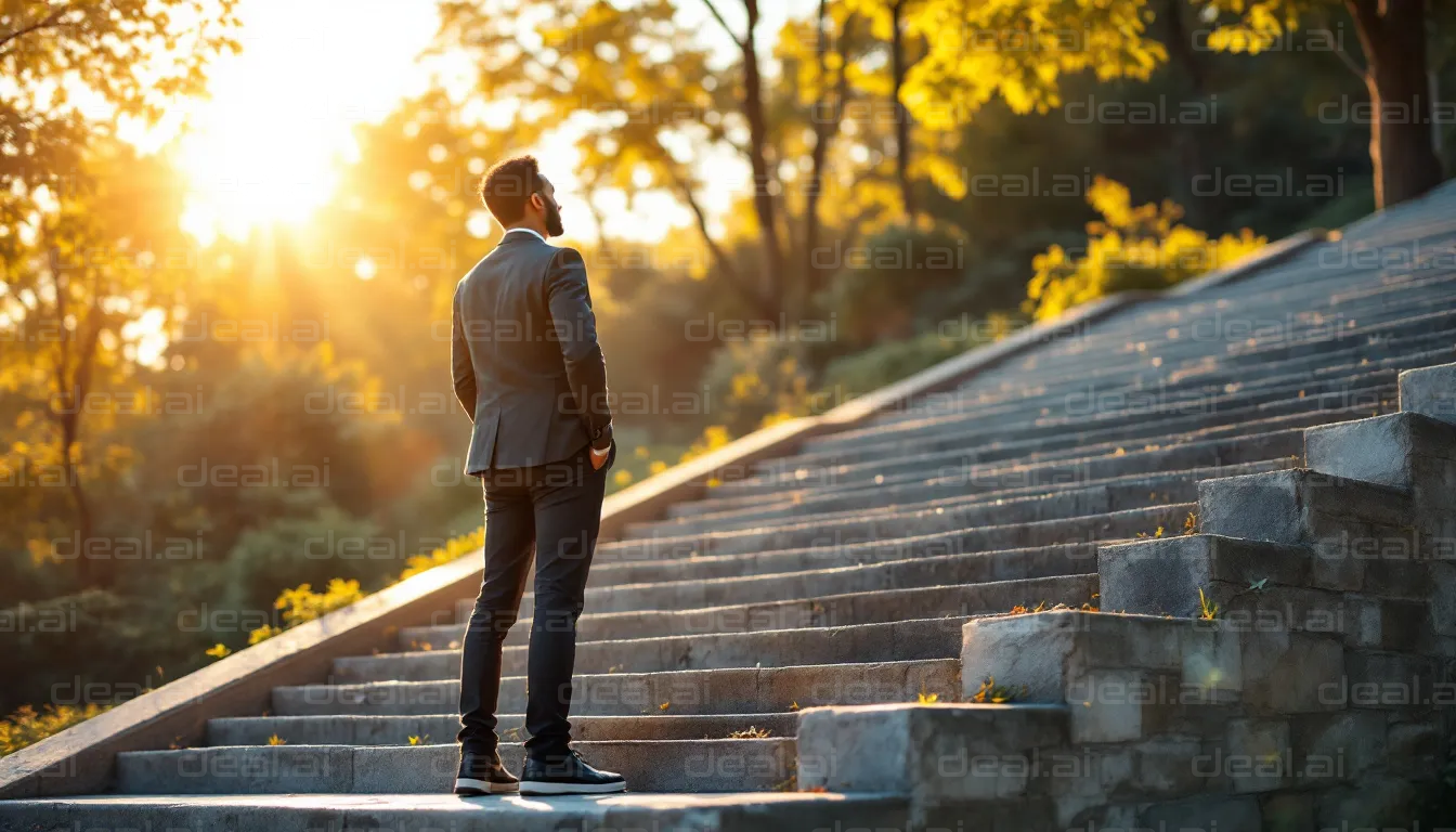 "Sunlit Steps to Success"