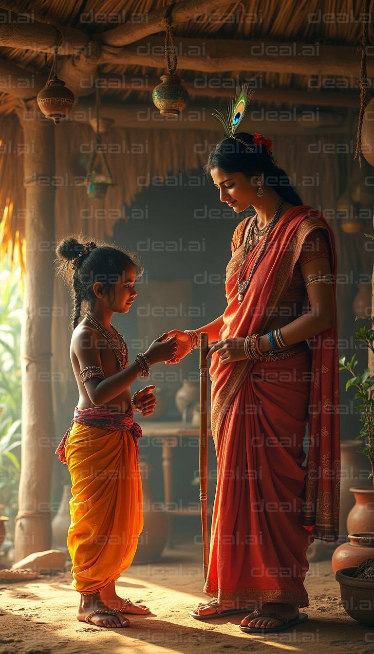 "Graceful Moment of Tradition"