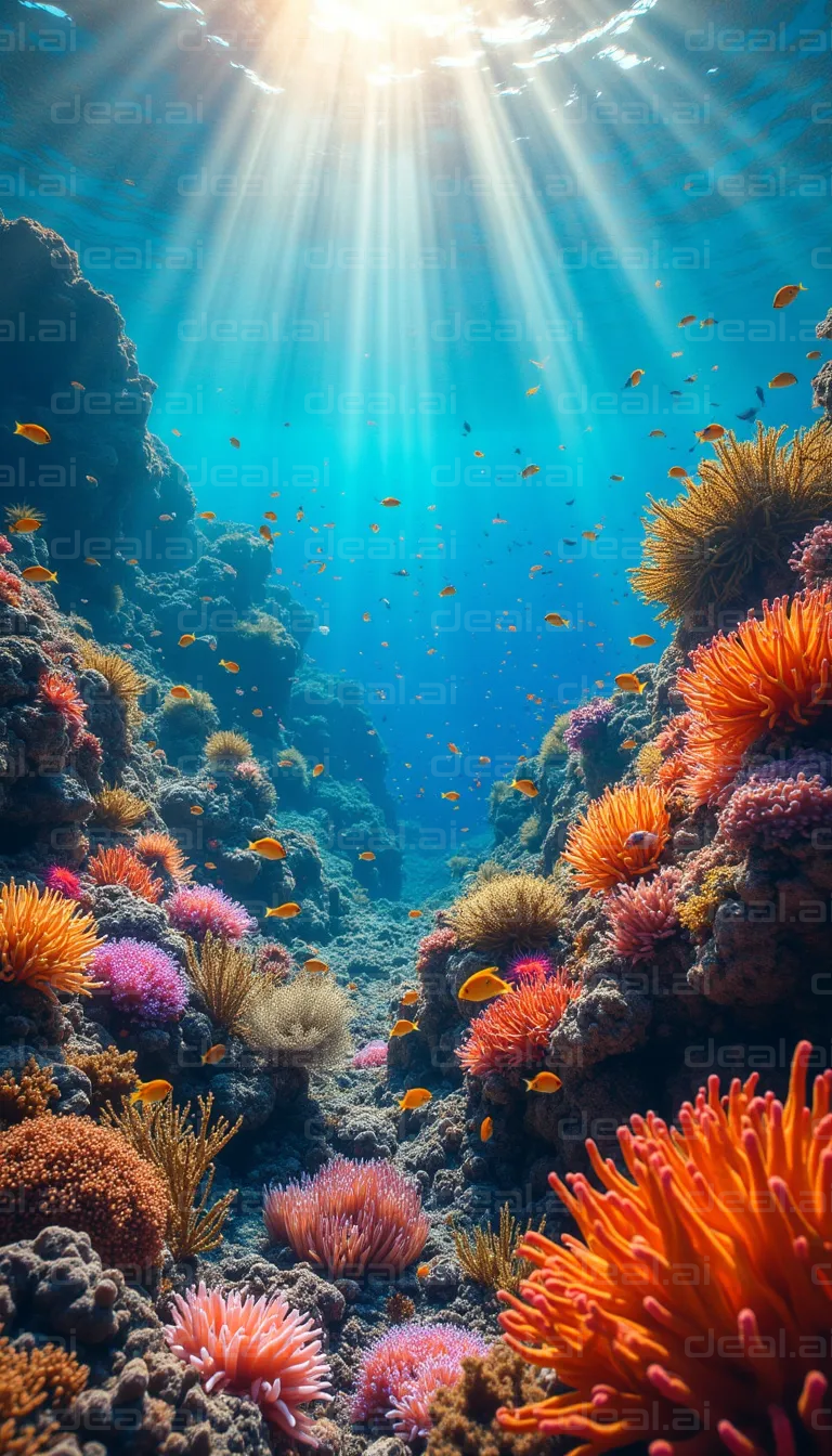 Sunlit Coral Reef Oasis