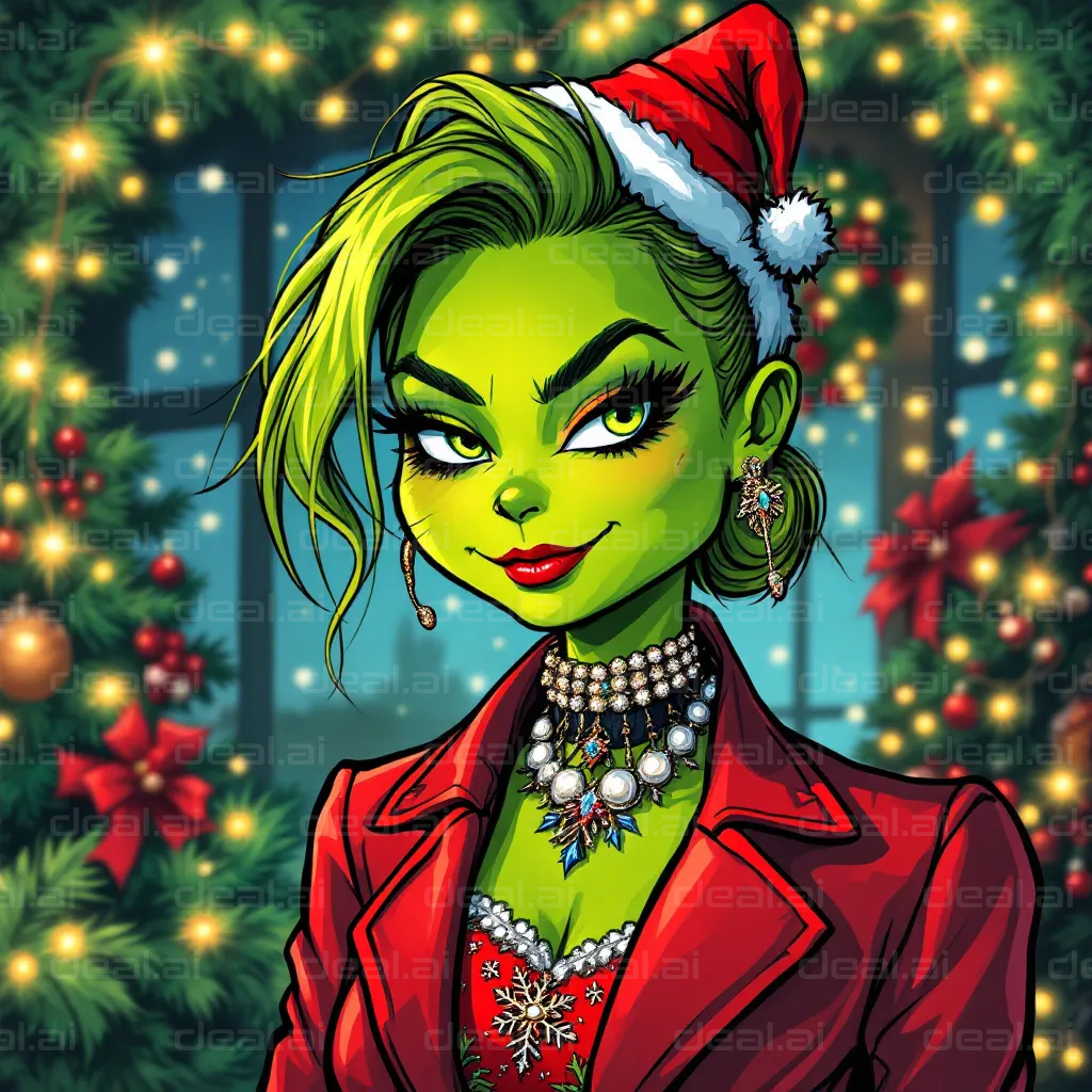 "Festive Grinch Makeover"