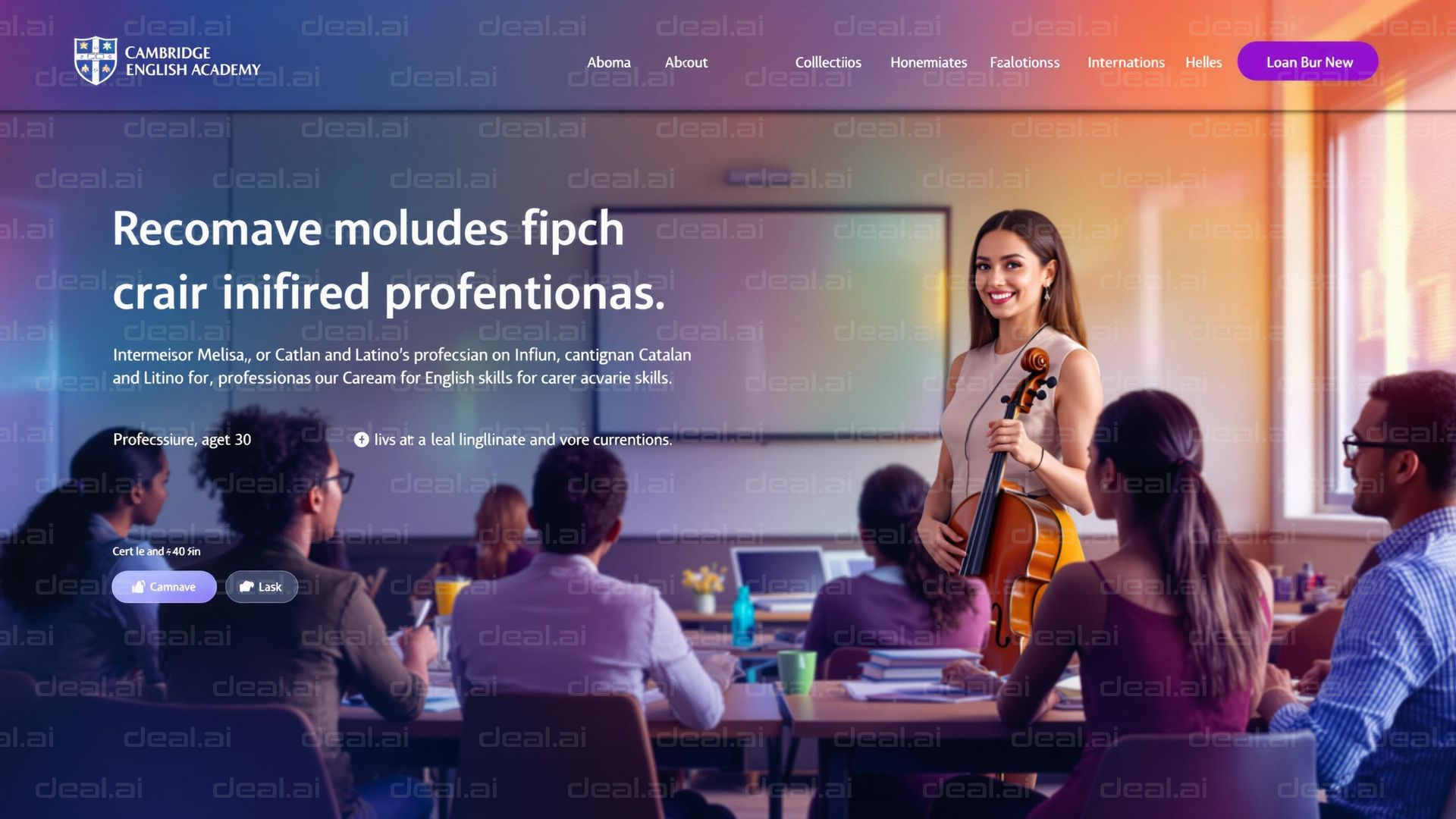 Classroom Presentation with Violin