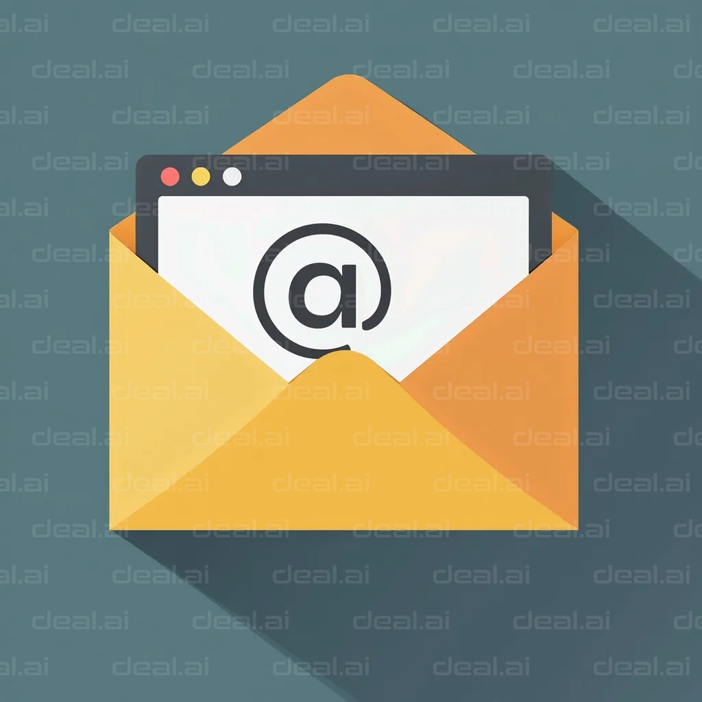 "Email Symbol in an Envelope Icon"
