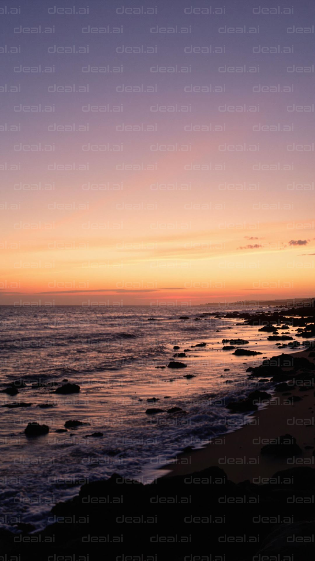 "Tranquil Sunset by the Shore"