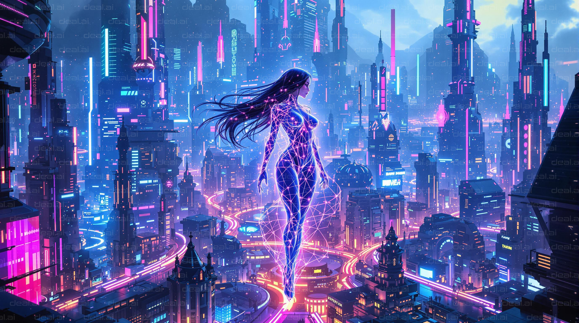 Neon Future Dreamscape