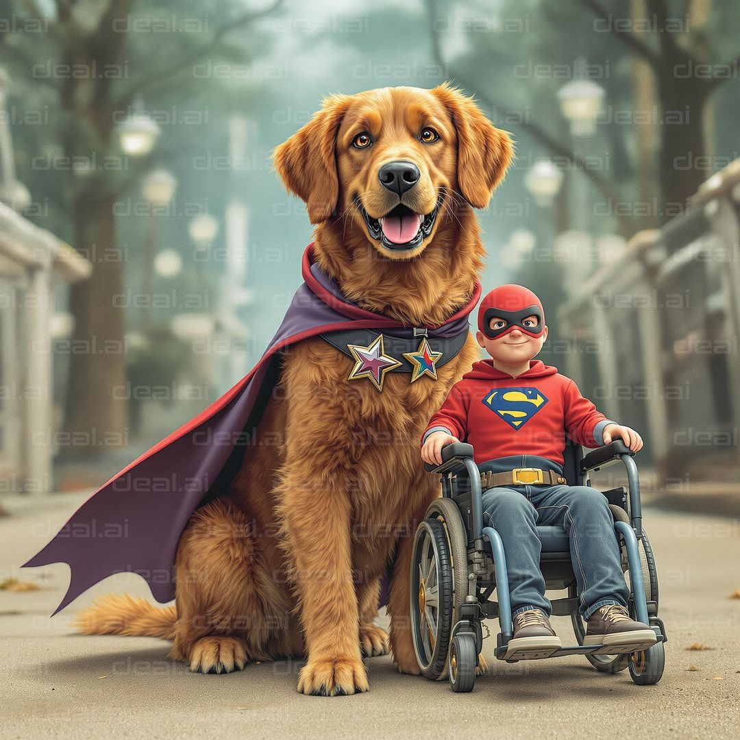 Superhero Duo in Action