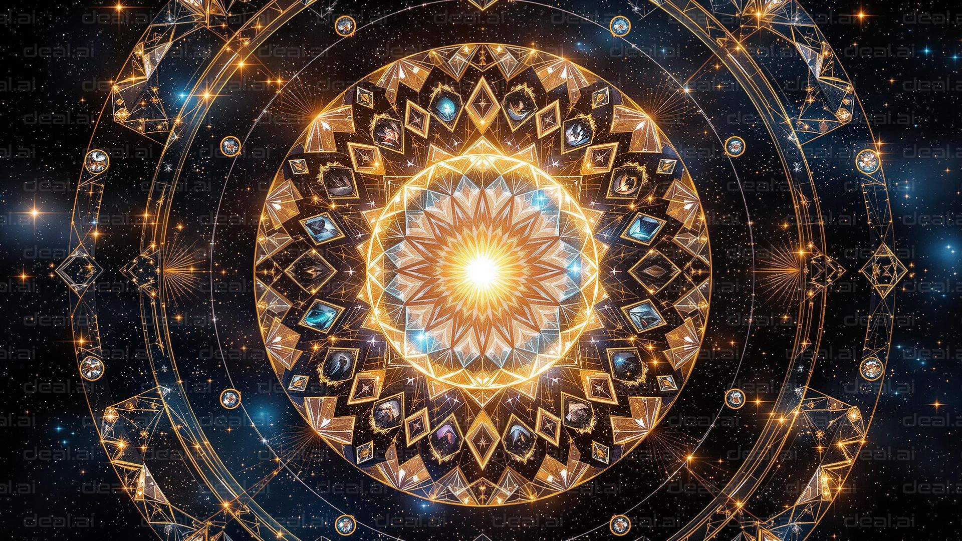 Stellar Kaleidoscope Pattern