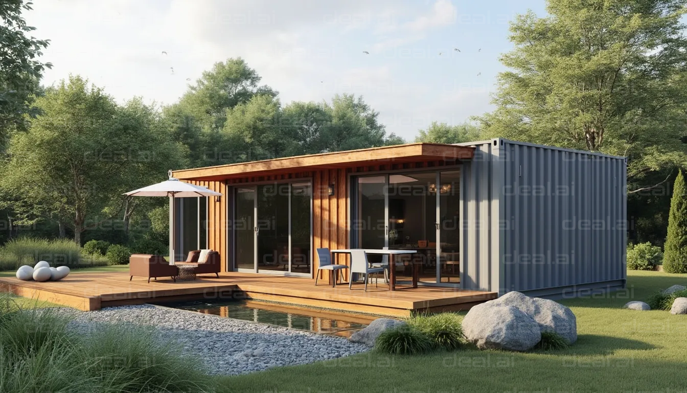 Modern Container Home Oasis