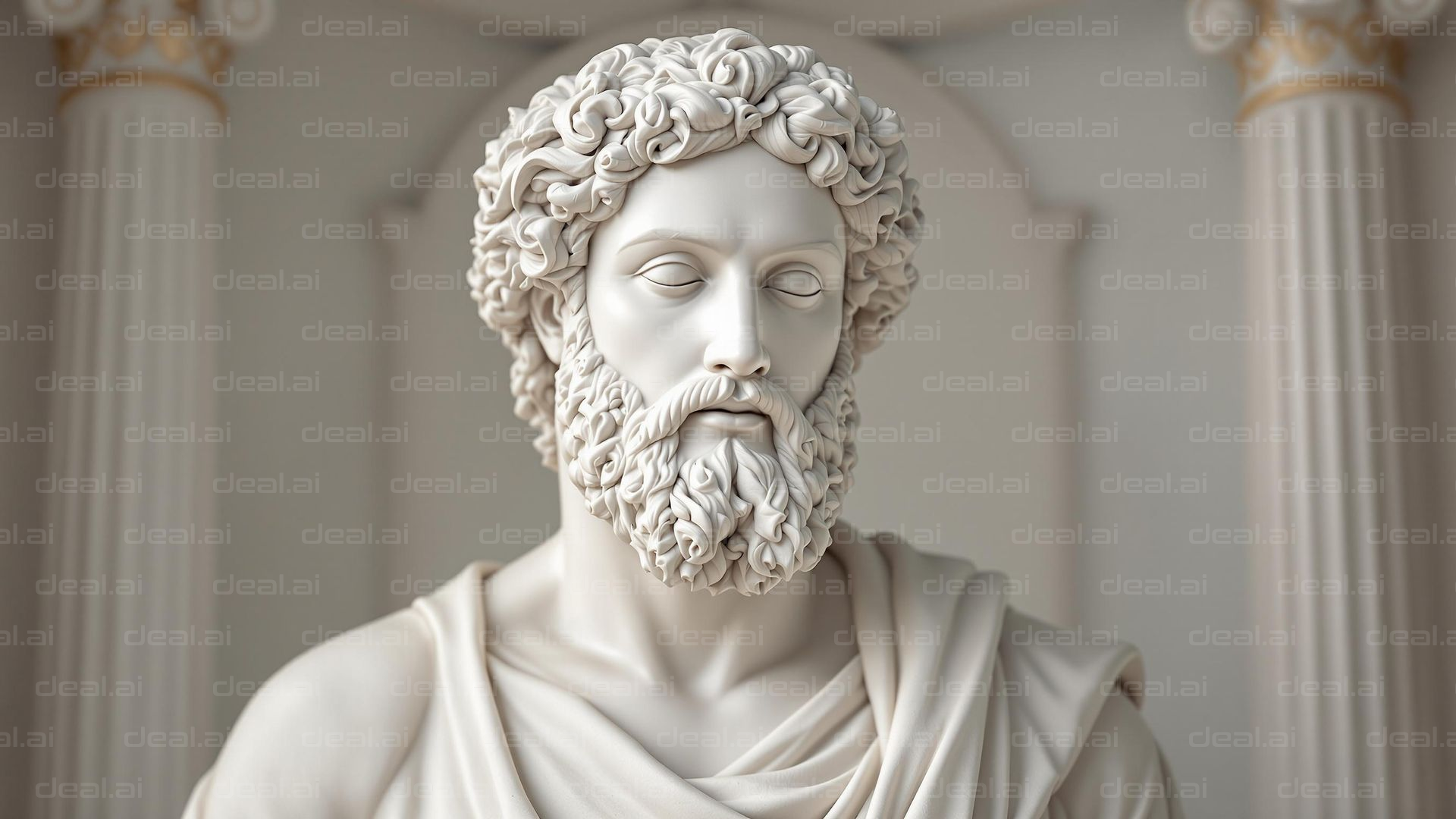 Marble Roman Emperor Bust