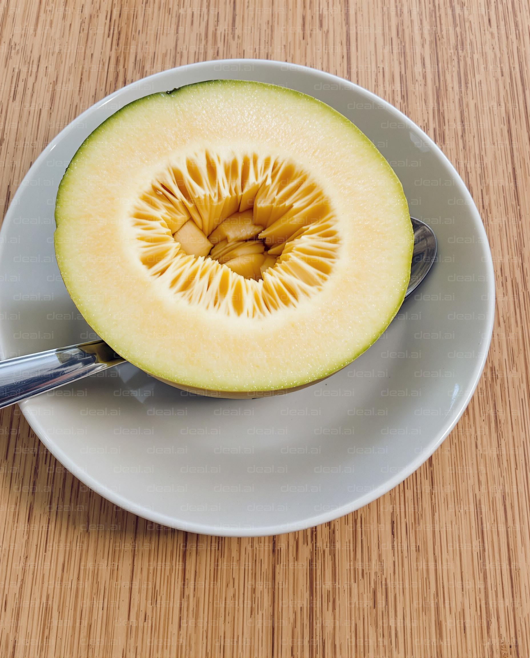 Fresh Melon on Plate