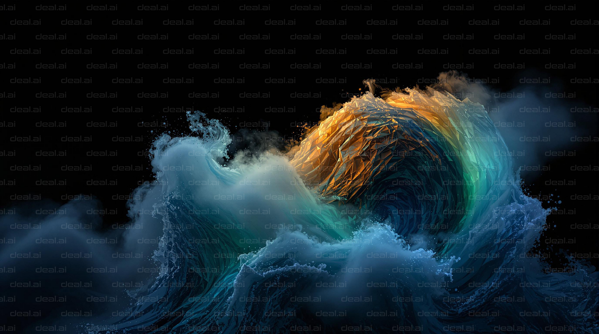 "Vibrant Wave Crescendo"