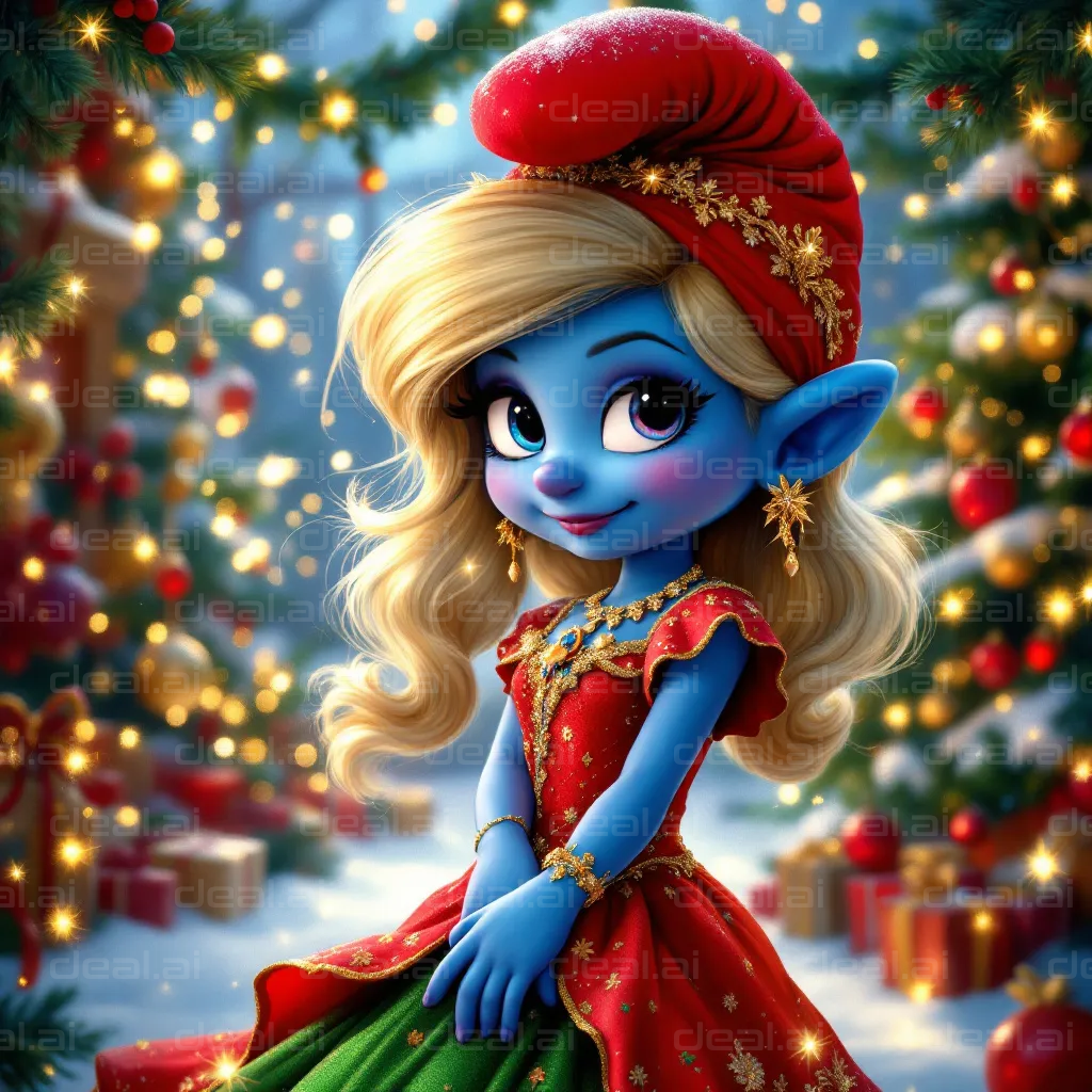 Holiday Elf in Festive Wonderland