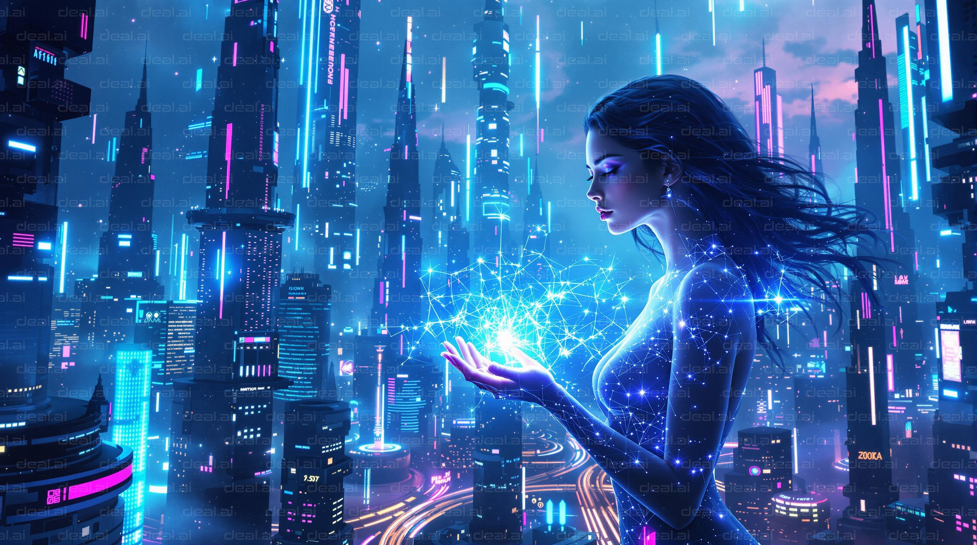 Futuristic Digital Enchantment