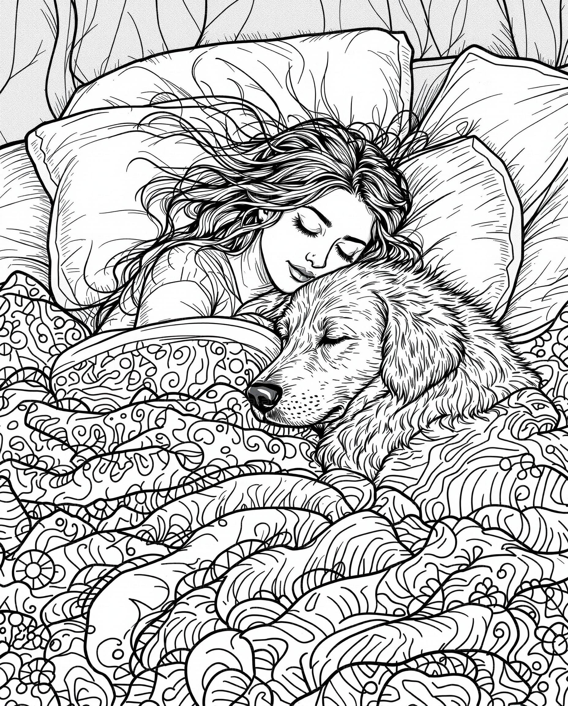 Peaceful Sleep with Dog