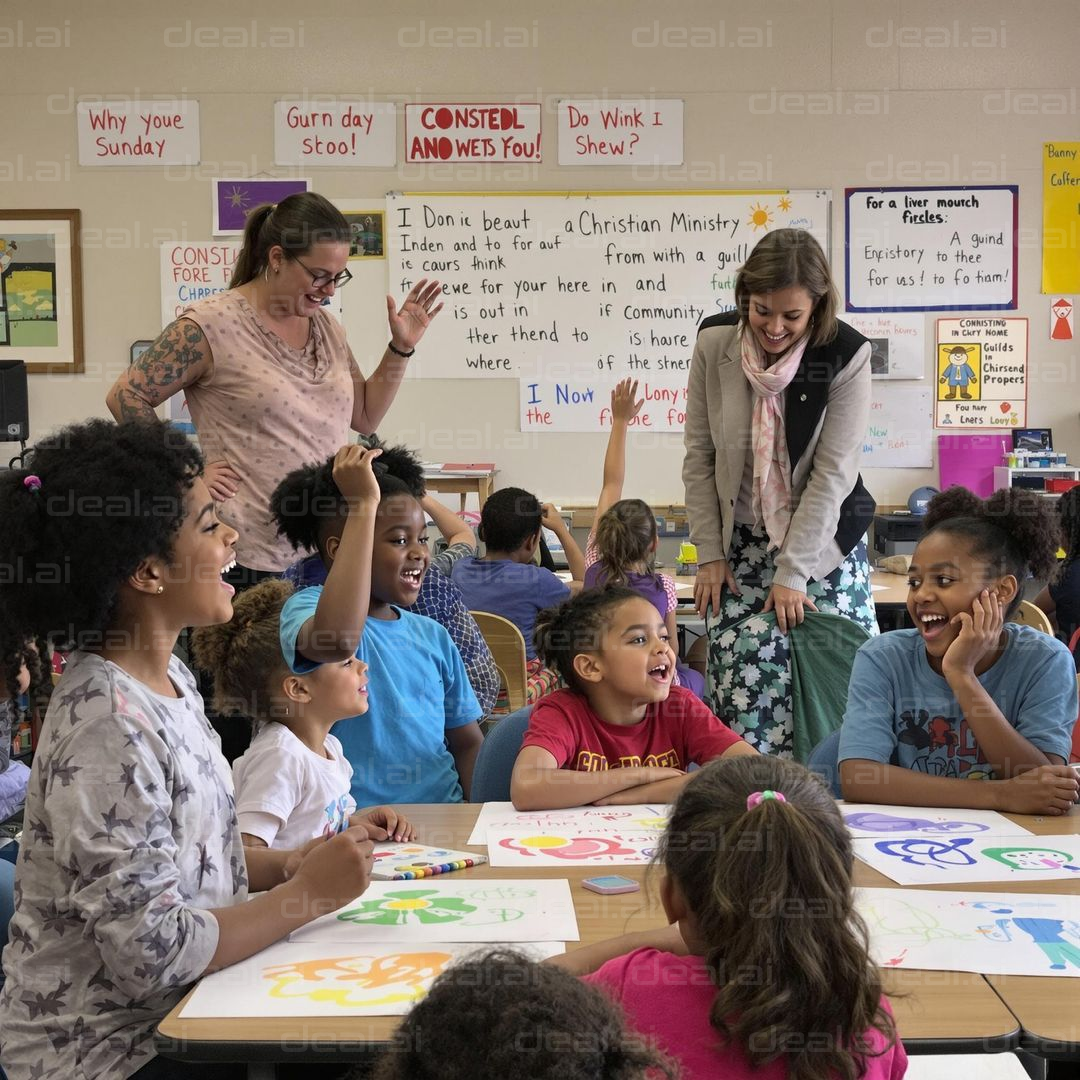 Joyful Art in Classroom Session