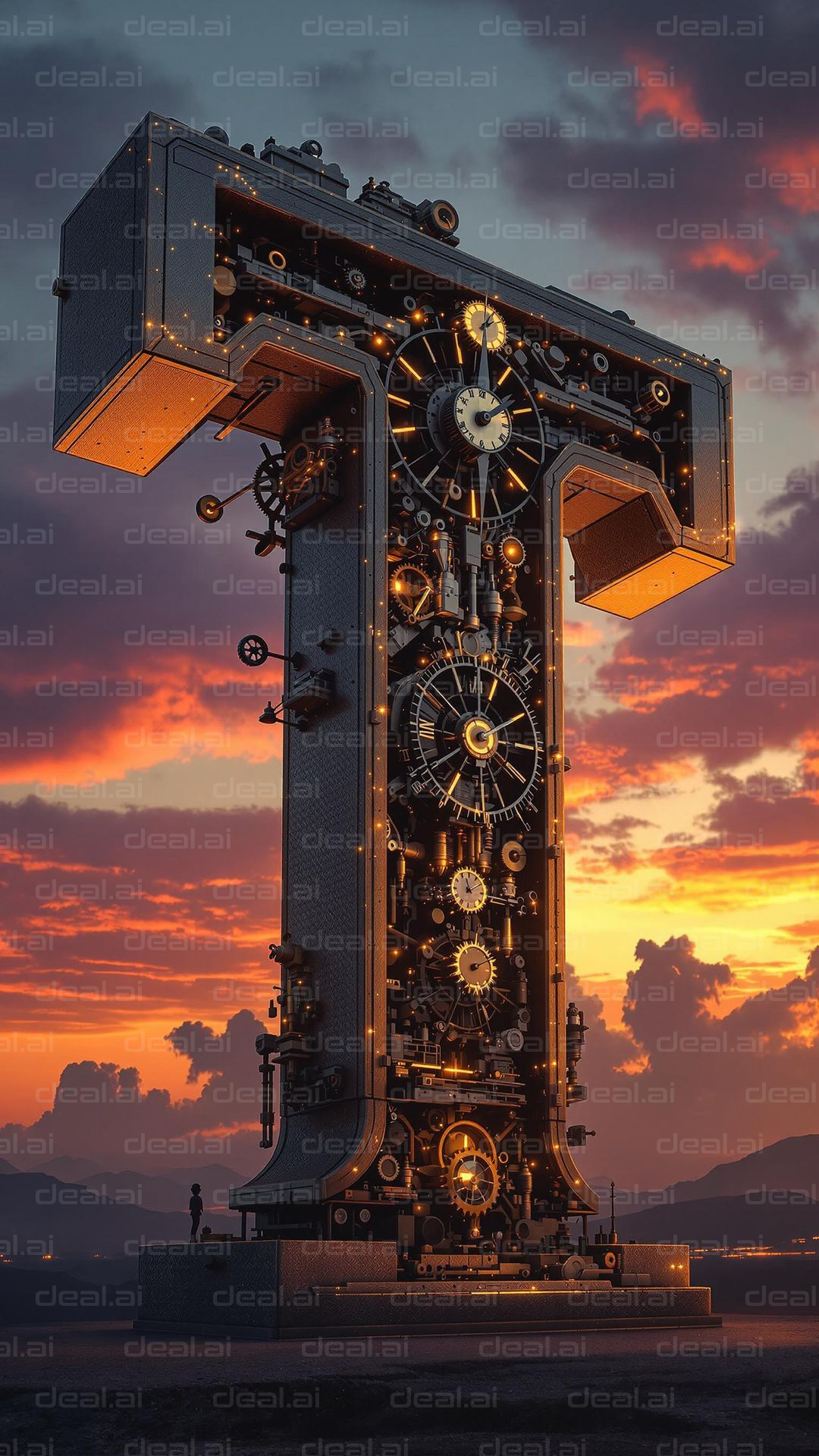 Steampunk T at Sunset