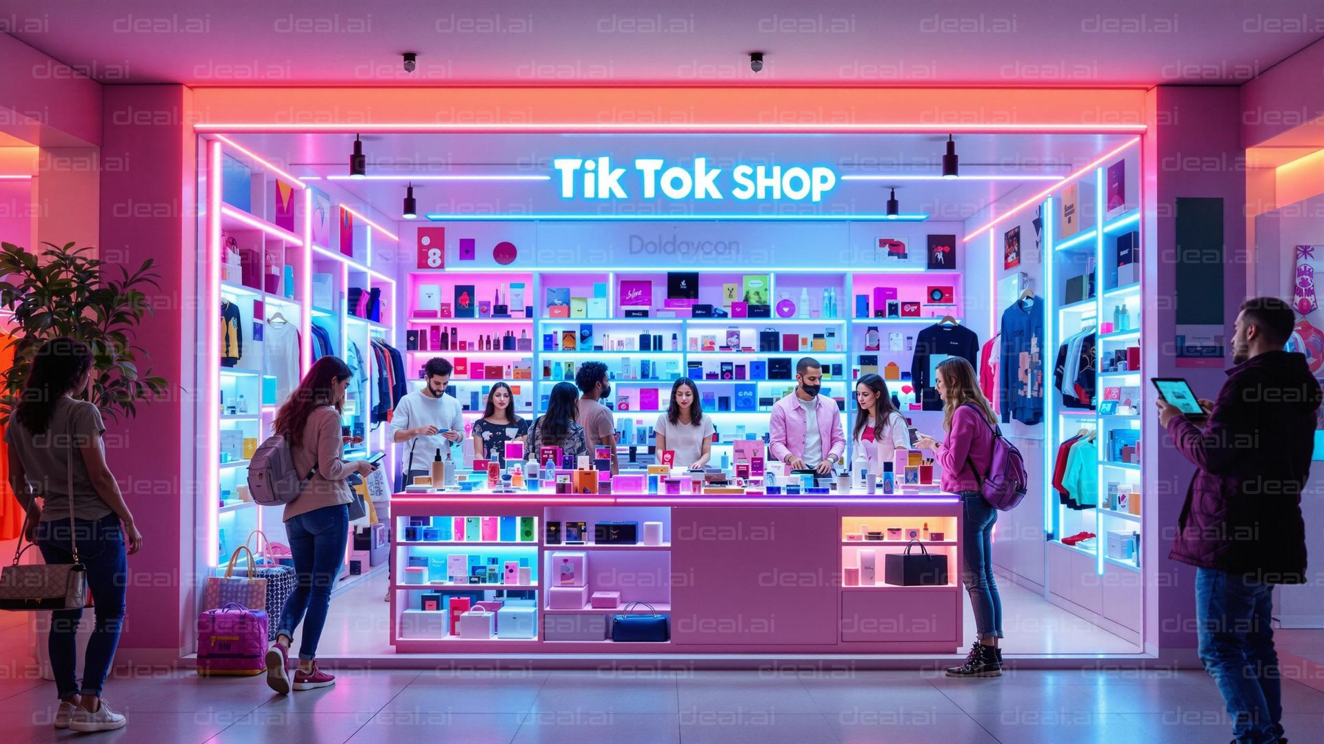 Vibrant TikTok Shop Display