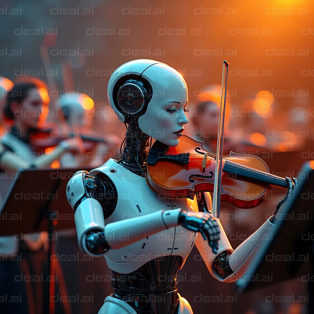 "Robot Violinist in Orchestra"