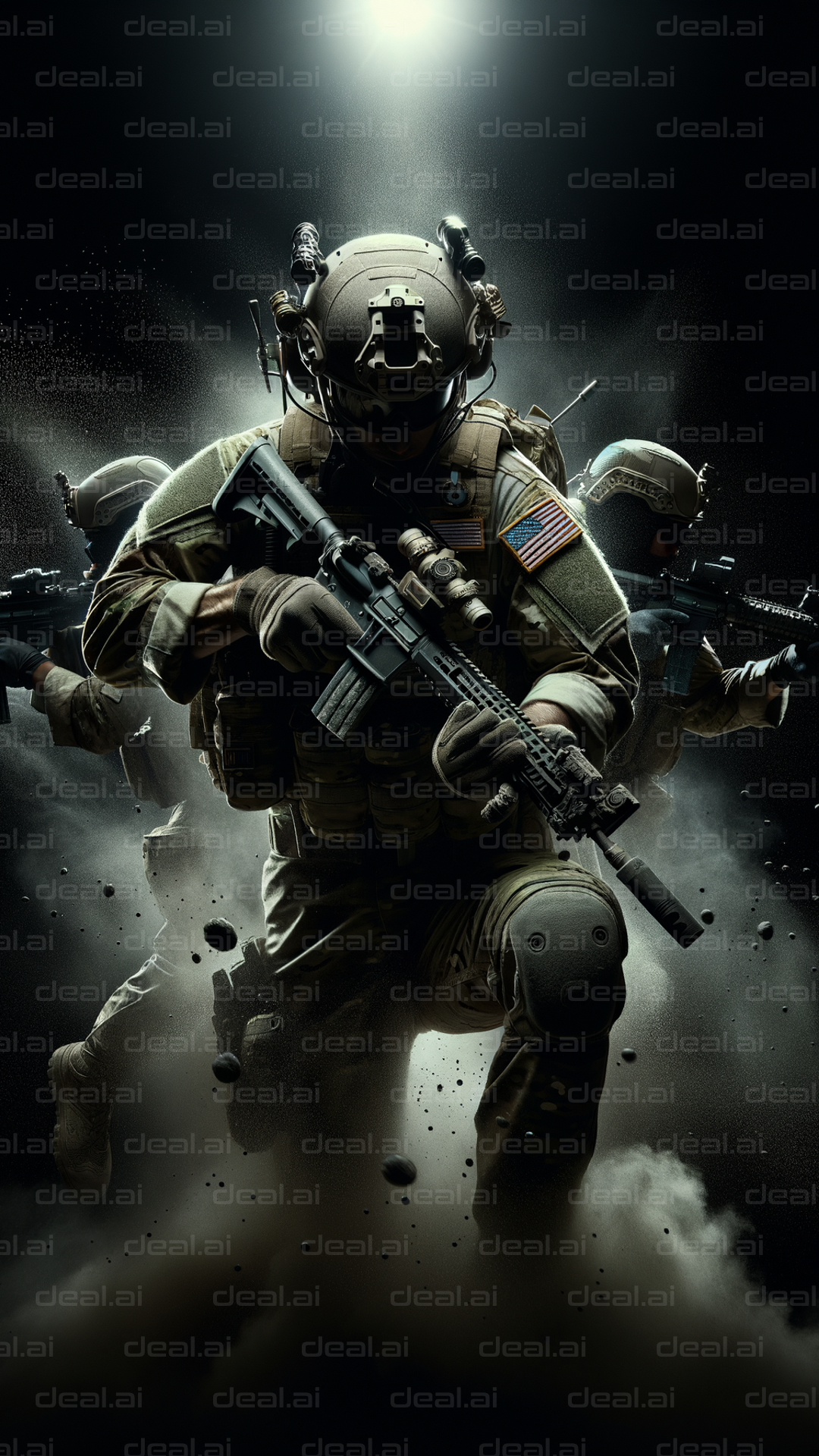 Elite Soldiers in Combat Action