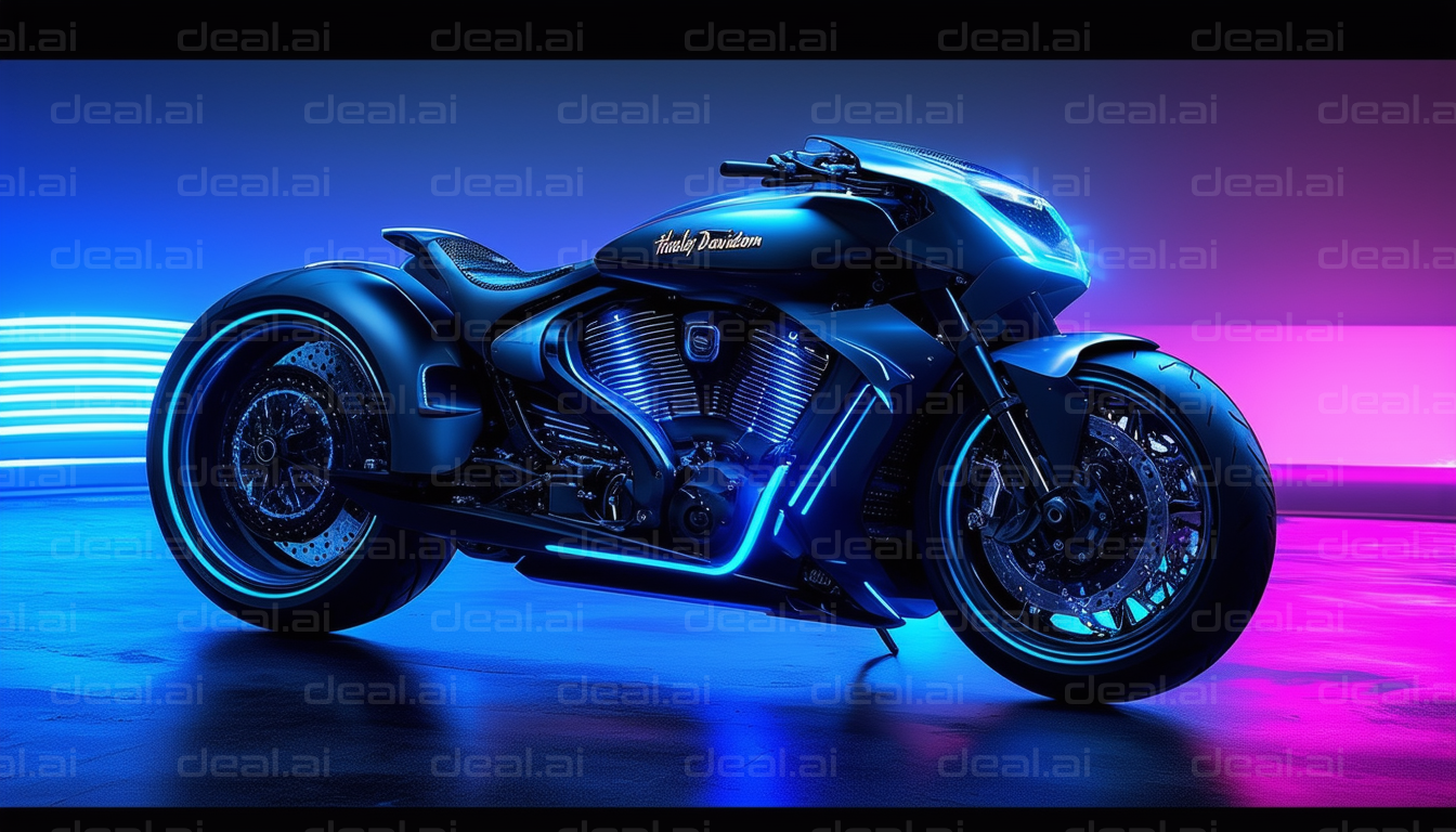 Futuristic Harley Davidson Motorcycle