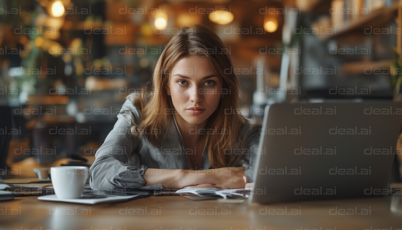 Focused Work Session in Cozy Café