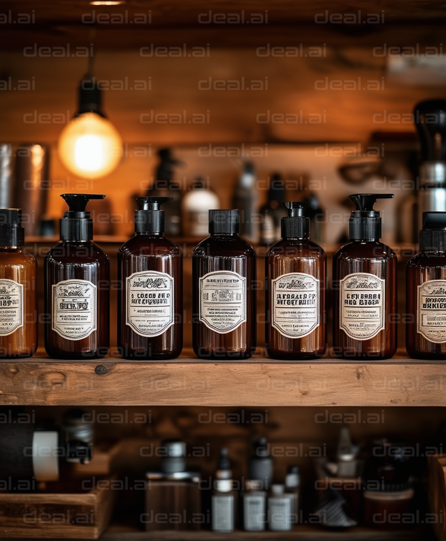 Vintage Grooming Products Display