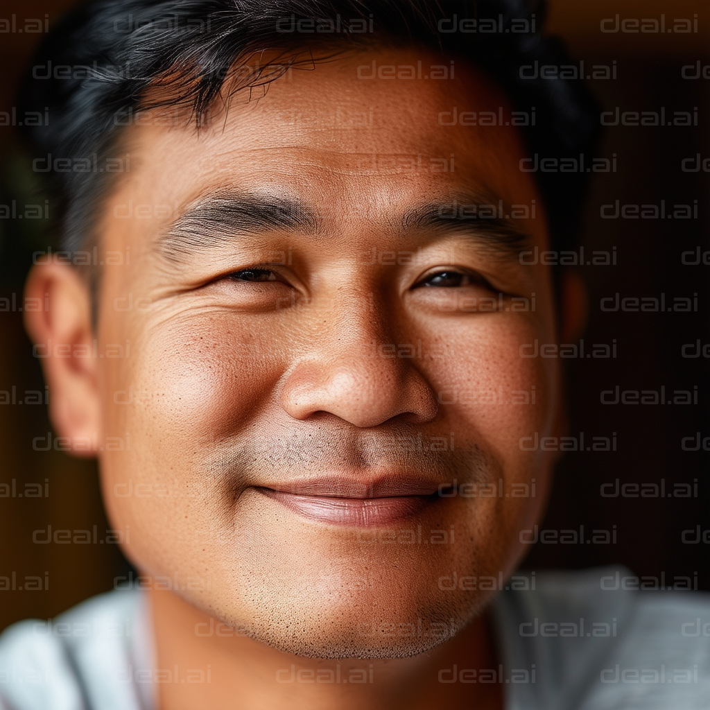 Close-Up of a Smiling Man