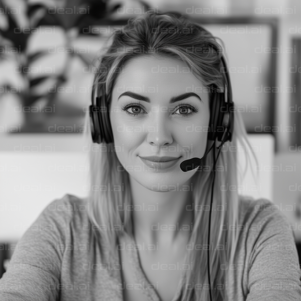 Smiling Customer Support Agent