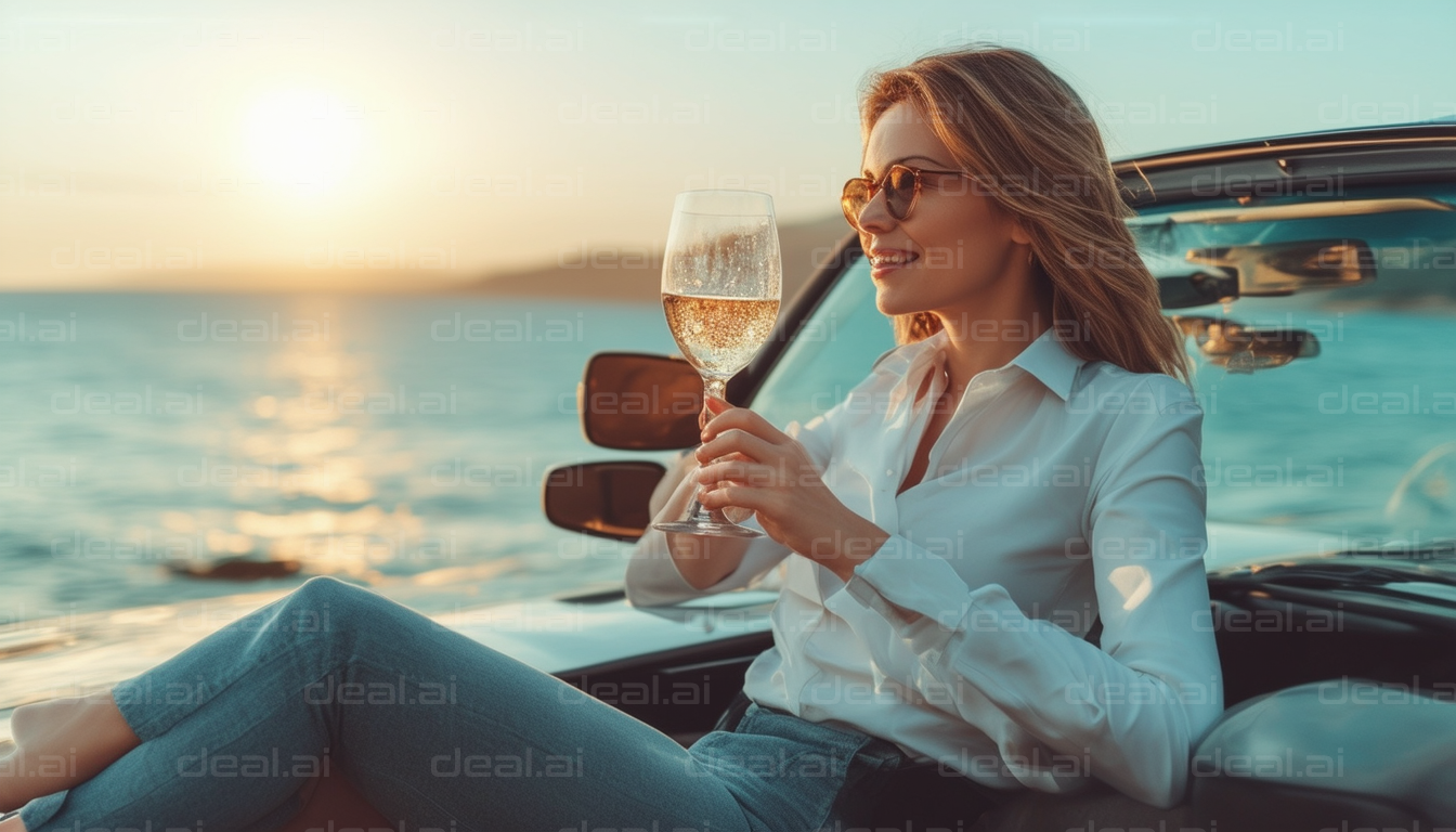 Sunset Cheers by the Sea