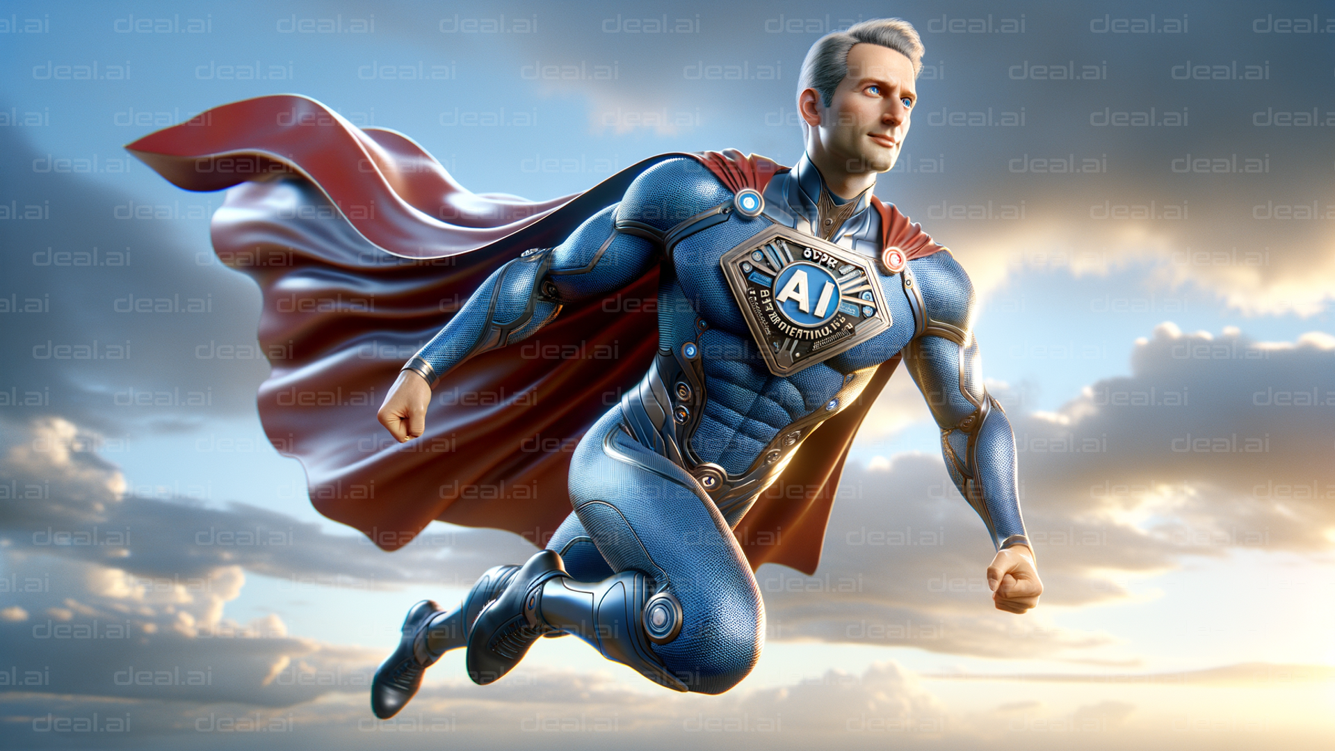 AI Superhero in Flight