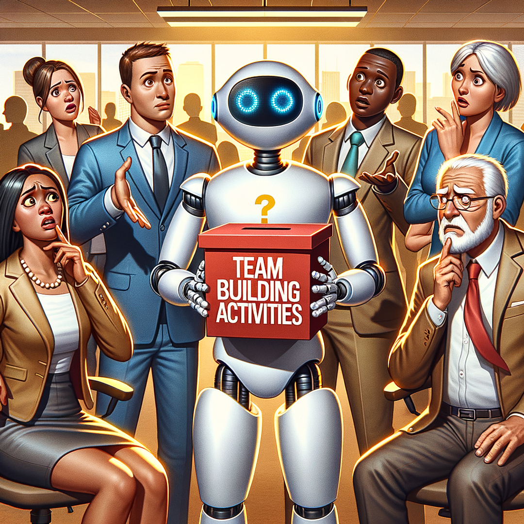 "Robot Leads Team Building Session"