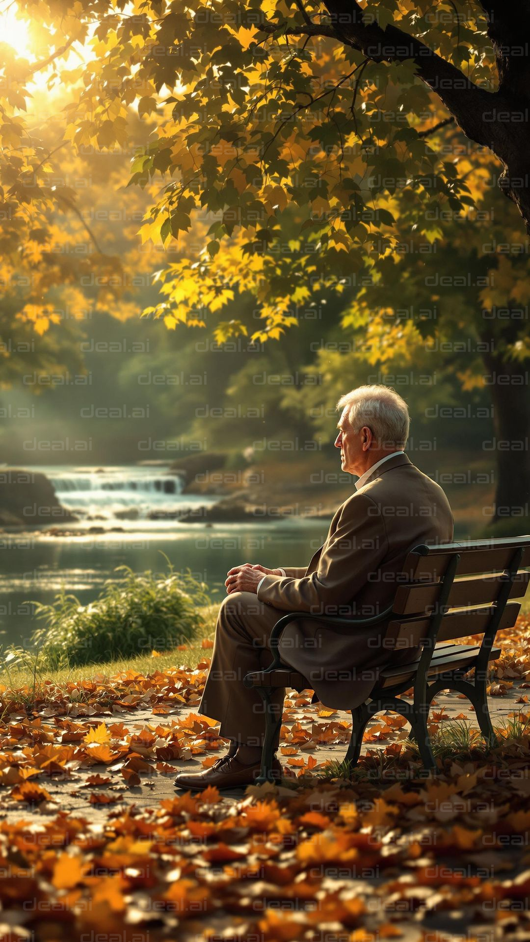 Autumn Reflection by the River