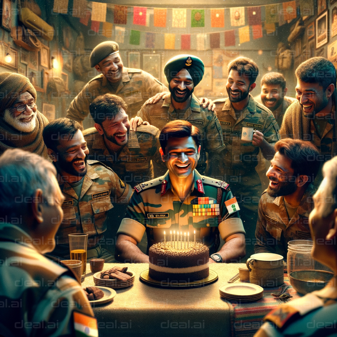 Military Officer's Birthday Celebration