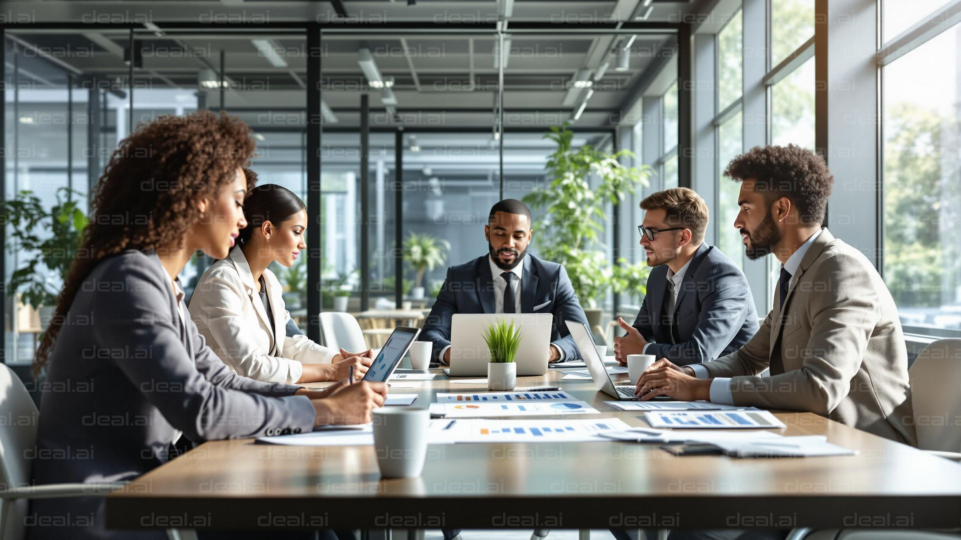 Team Collaboration in Modern Office