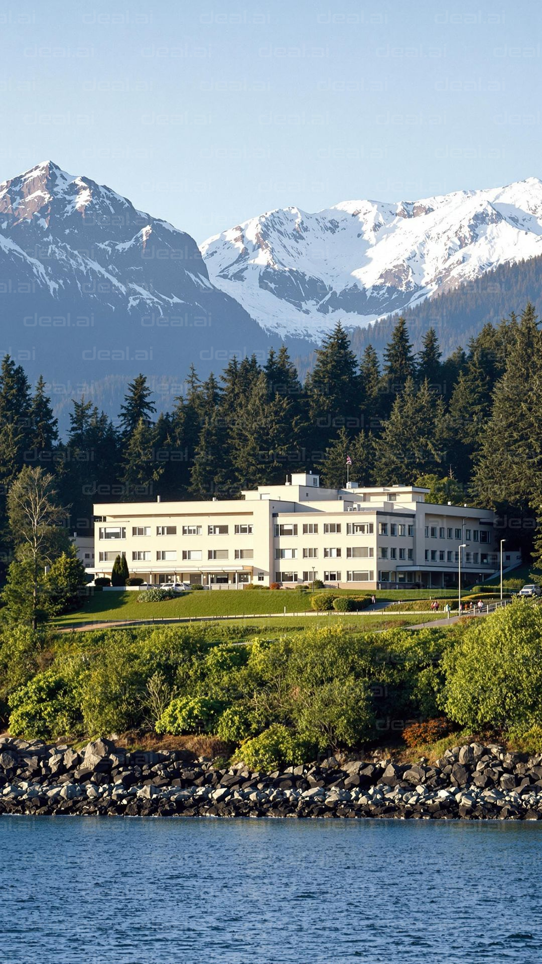 Mountain Hospital by the Lake