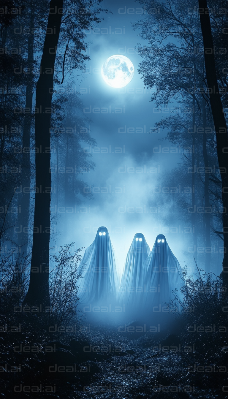 "Ghosts in the Moonlit Forest"