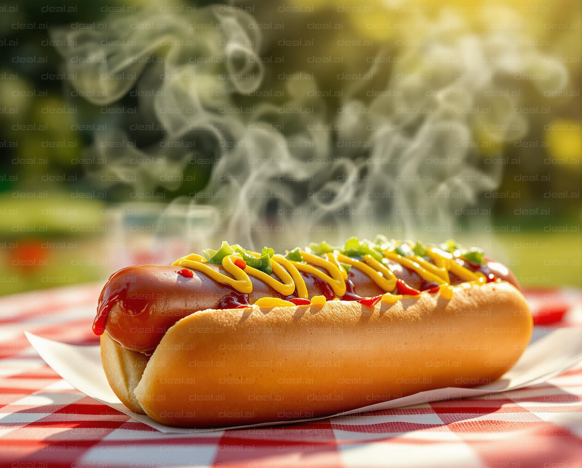 Steaming Hot Dog Delight