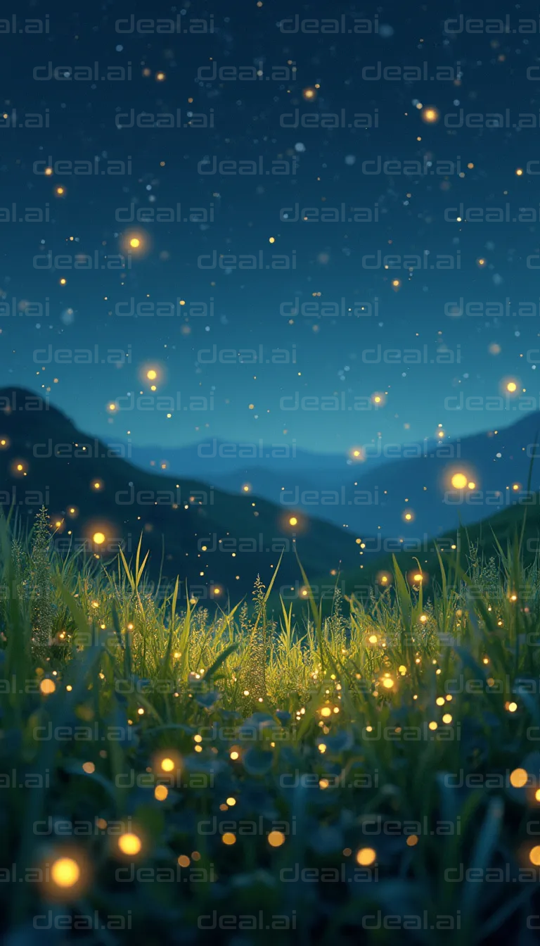 "Fireflies Dancing in the Night"