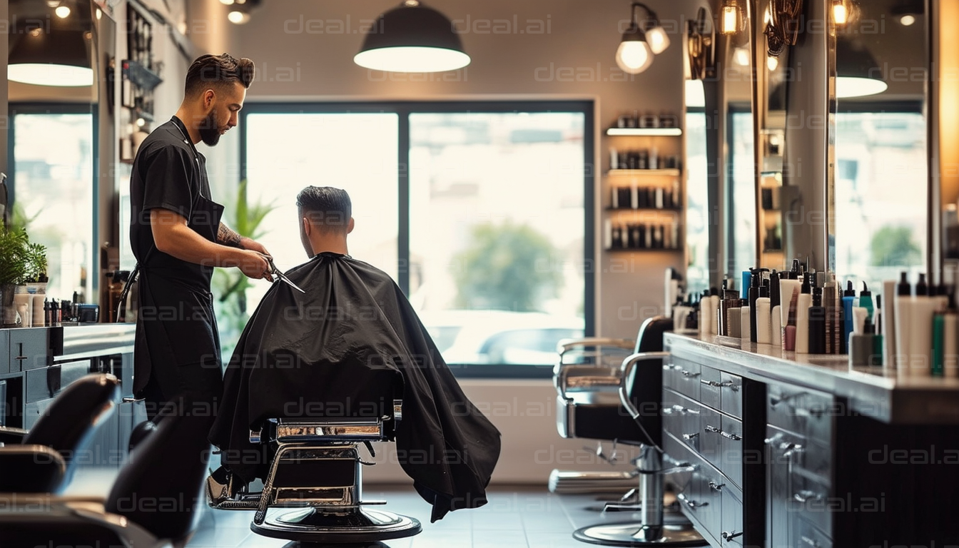 Modern Barbershop Haircut Session